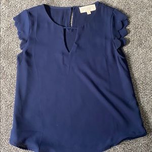 Navy blue blouse